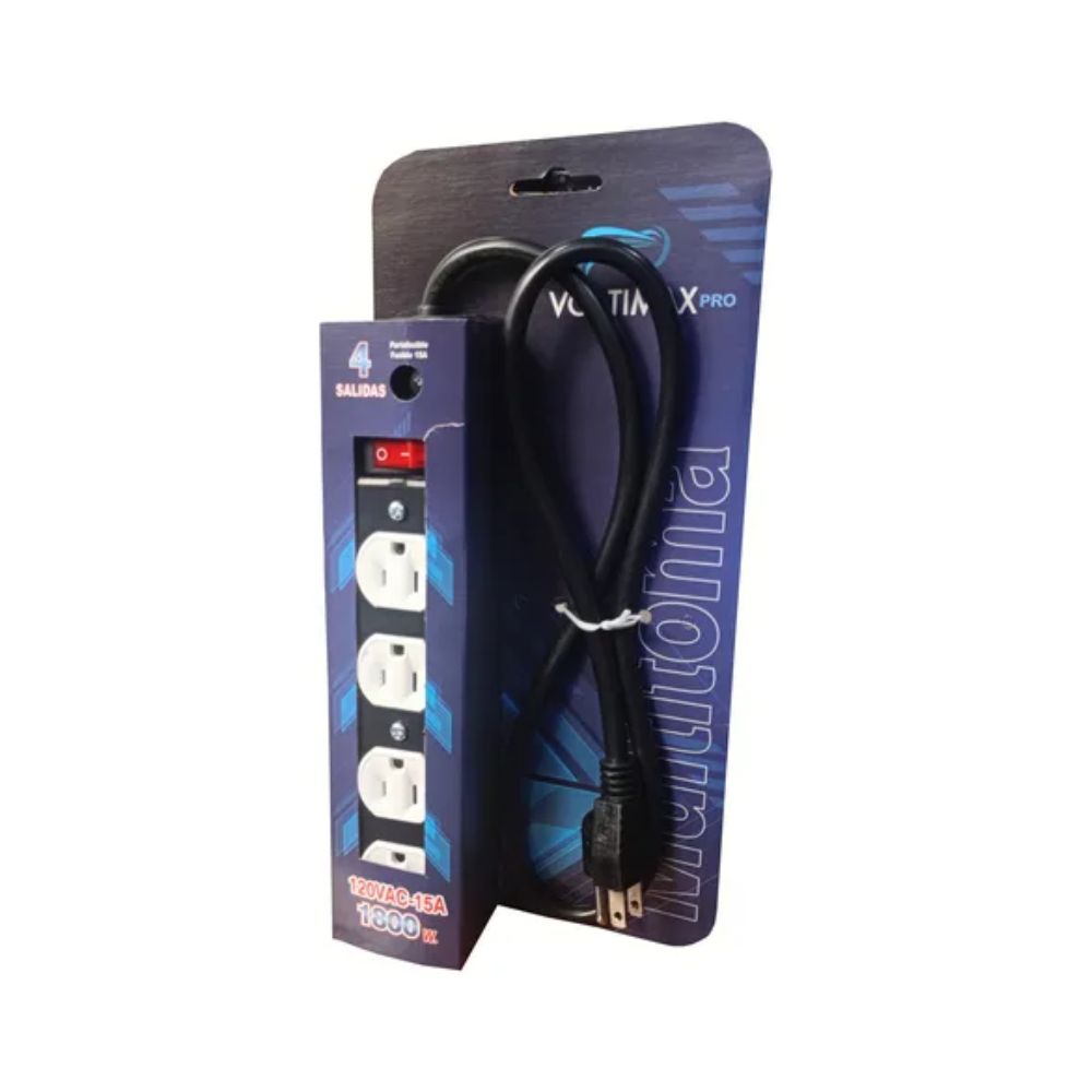 Regleta supresor de pivos voltimax 1800w