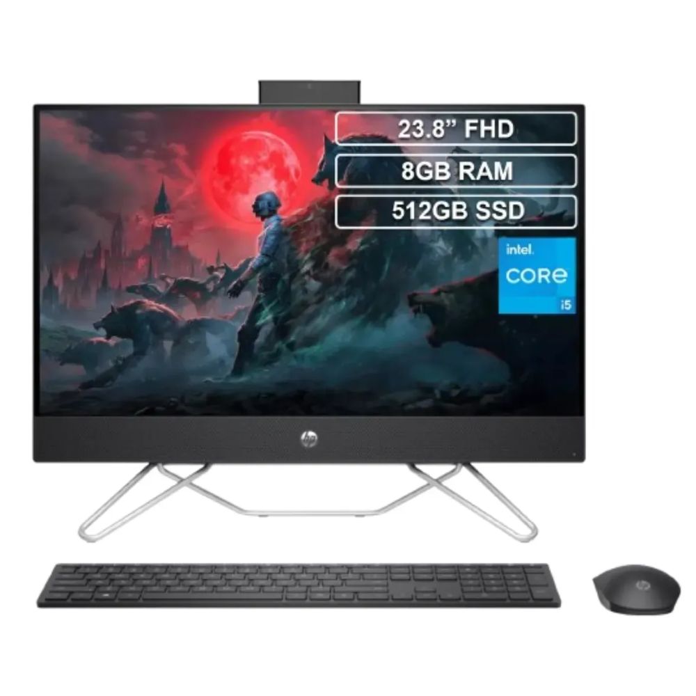 Computador Todo en uno Hp 24CB Core i5 1235U 8 Ram DDr4 256 Ssd 24 Pulgadas Full Hd