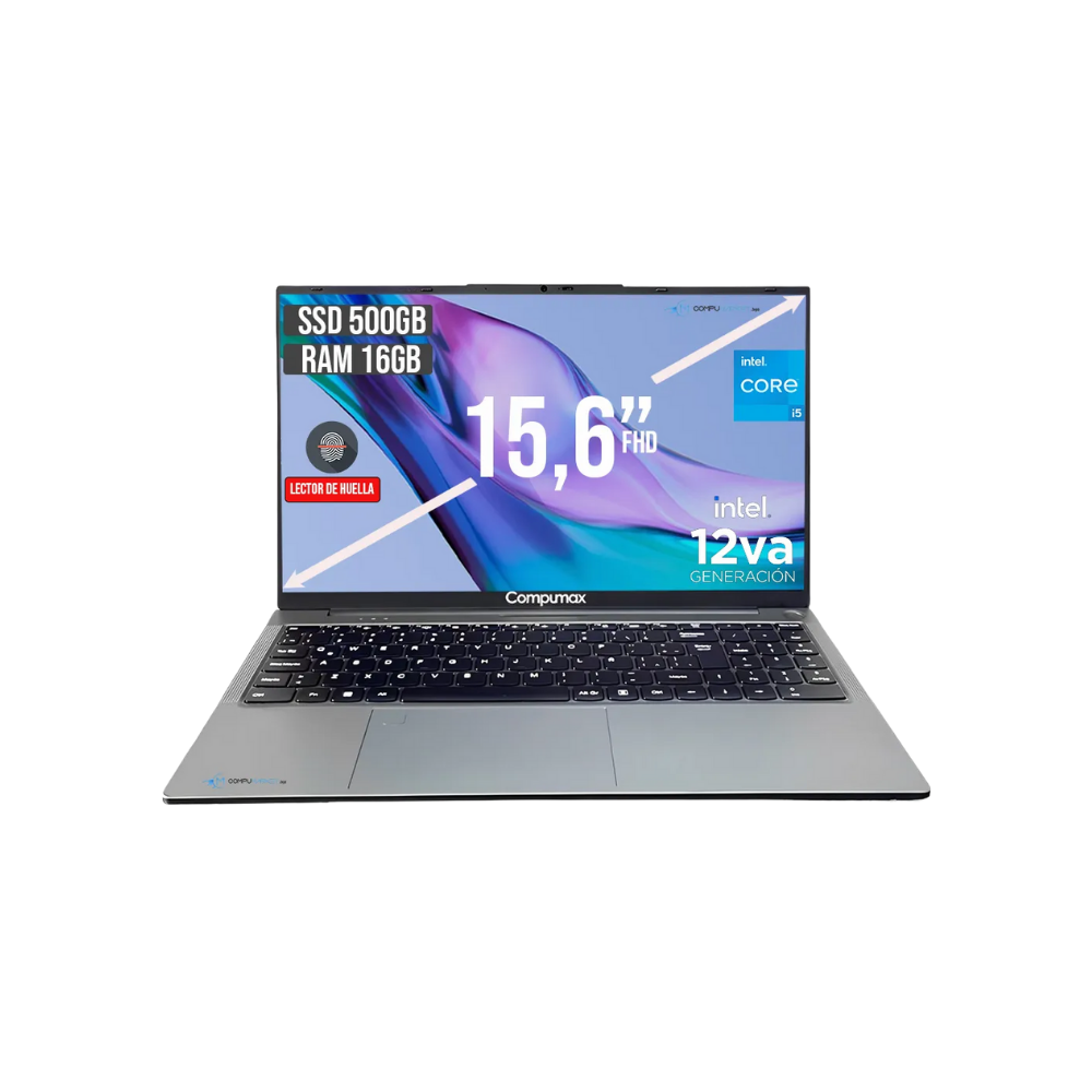 Portatil Compumax Core i5 1235U 500 Ssd 16 Ram Full Hd - 15 Pulgadas