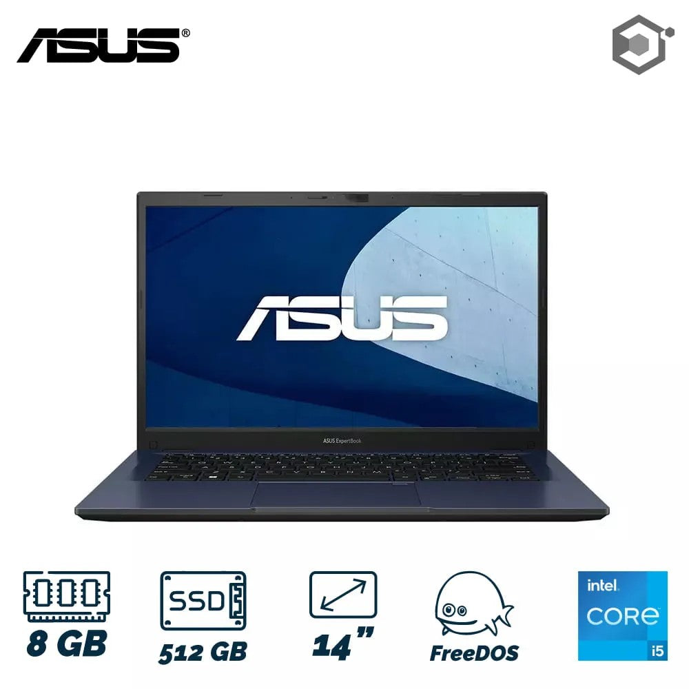 Computador Portátil Asus ExpertBook Core i5 1335U 8 Ram Ddr4 512 Ssd 14 Pulgadas FHD