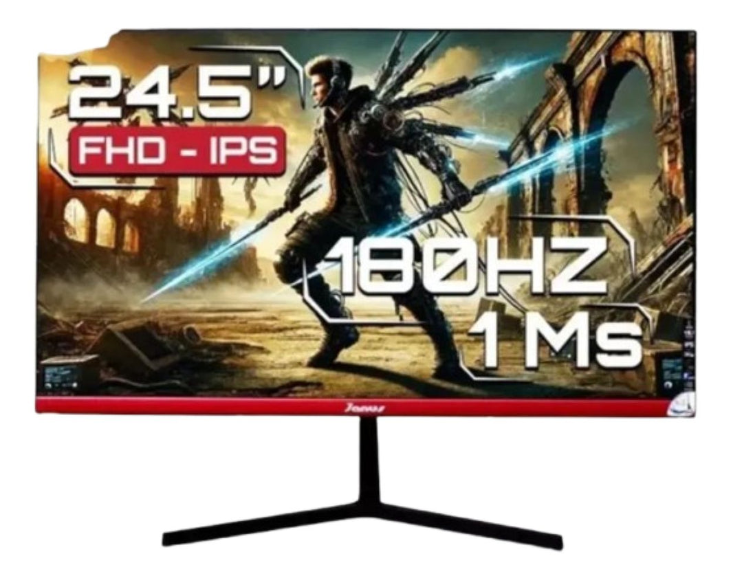 Monitor Janus 24.5 Gamer Plano Full HD 180 Hz 1 Ms 2 Hdmi 1 Display Port