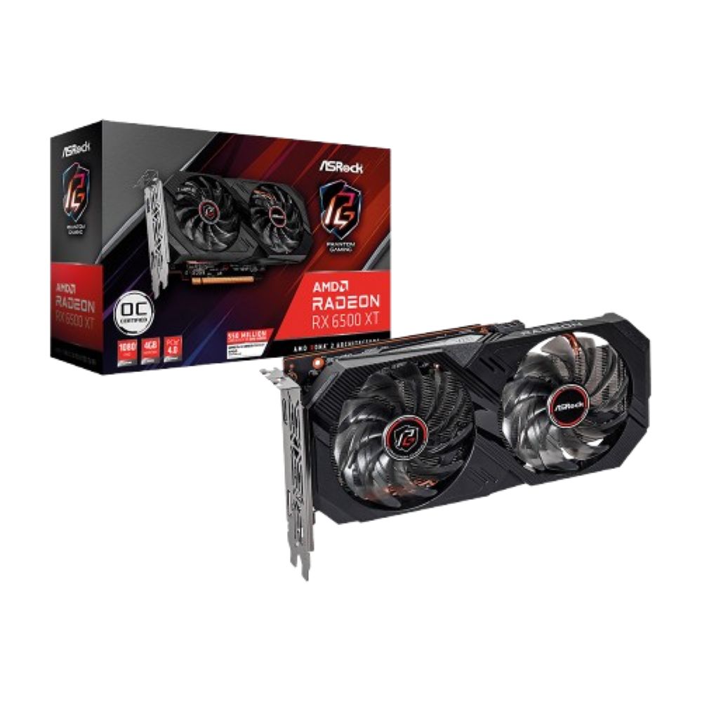 Tarjeta de video Asrock RX 6500 XT 4 GB GDDR6 Phantom Gaming