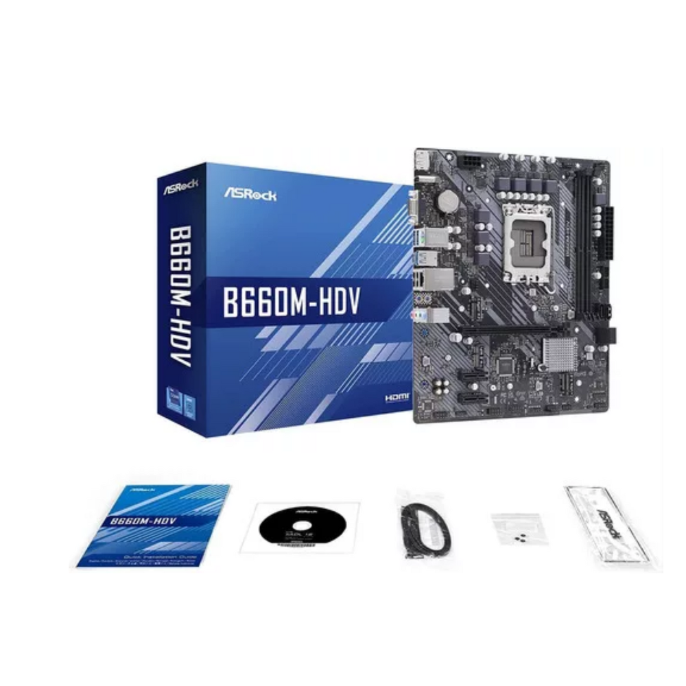 Board Asrock B660m Hdv Ddr4 Lga 1700 12th Gen