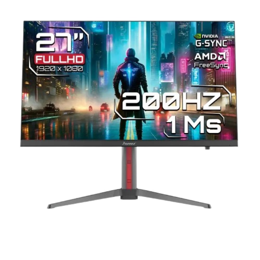 Monitor Janus Gamer IPS 27 Pulgadas Full Hd 200 Hz Parlantes incorporados