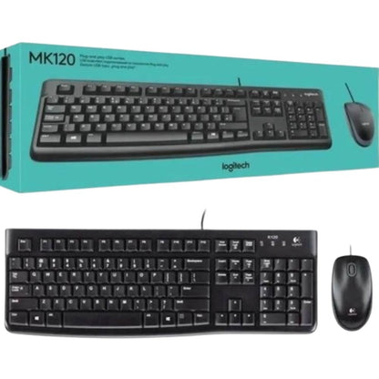 Combo Teclado Alambrico Logitech 120