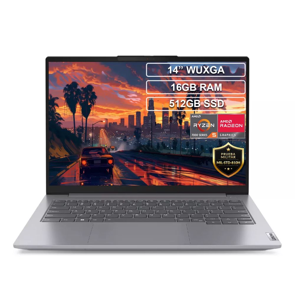 Computador Portátil lenovo v14 g4  Ryzen 5 7520U 16 Gb ddr5 512 Ssd  Pantalla 14 Color Plateado