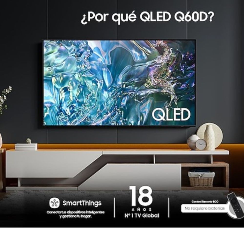 Televisor Samsung FLAT QLED Smart TV 55 pulgadas, UHD 4K 