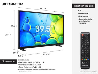 Televisor inteligente Samsung FHD de 40 pulgadas