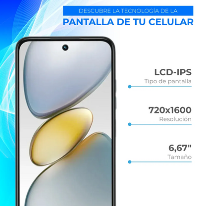 Celular SmartPhone Tecno Go 1s 3+3 64 Gb Negro