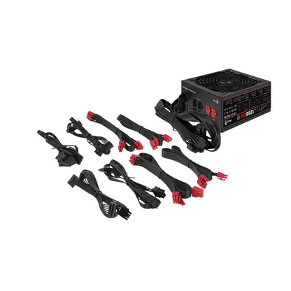 Fuente Aerocool 1200w 80 Plus Gold Semi Modular