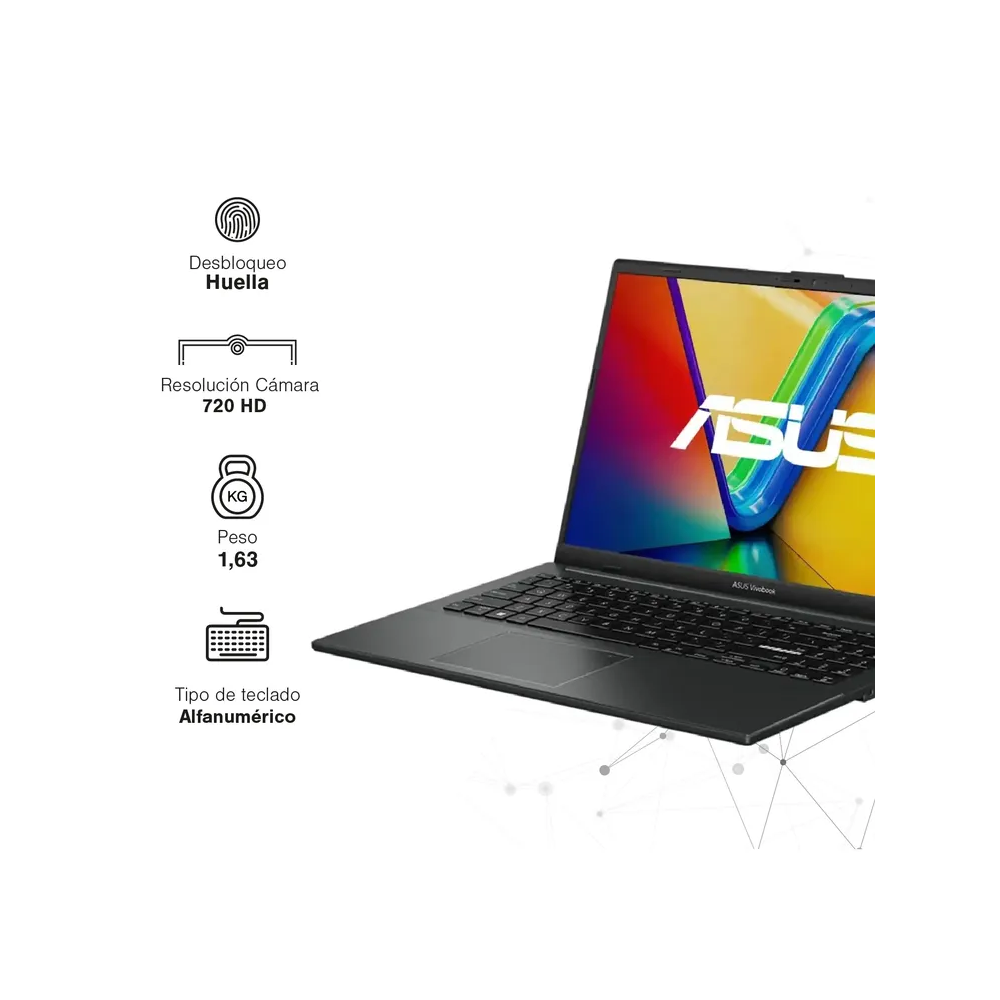 Portatil Asus E150 Core i3 N305 512 Ssd, 8 Ram 15 Pulgadas (Morral incluido)+Mouse
