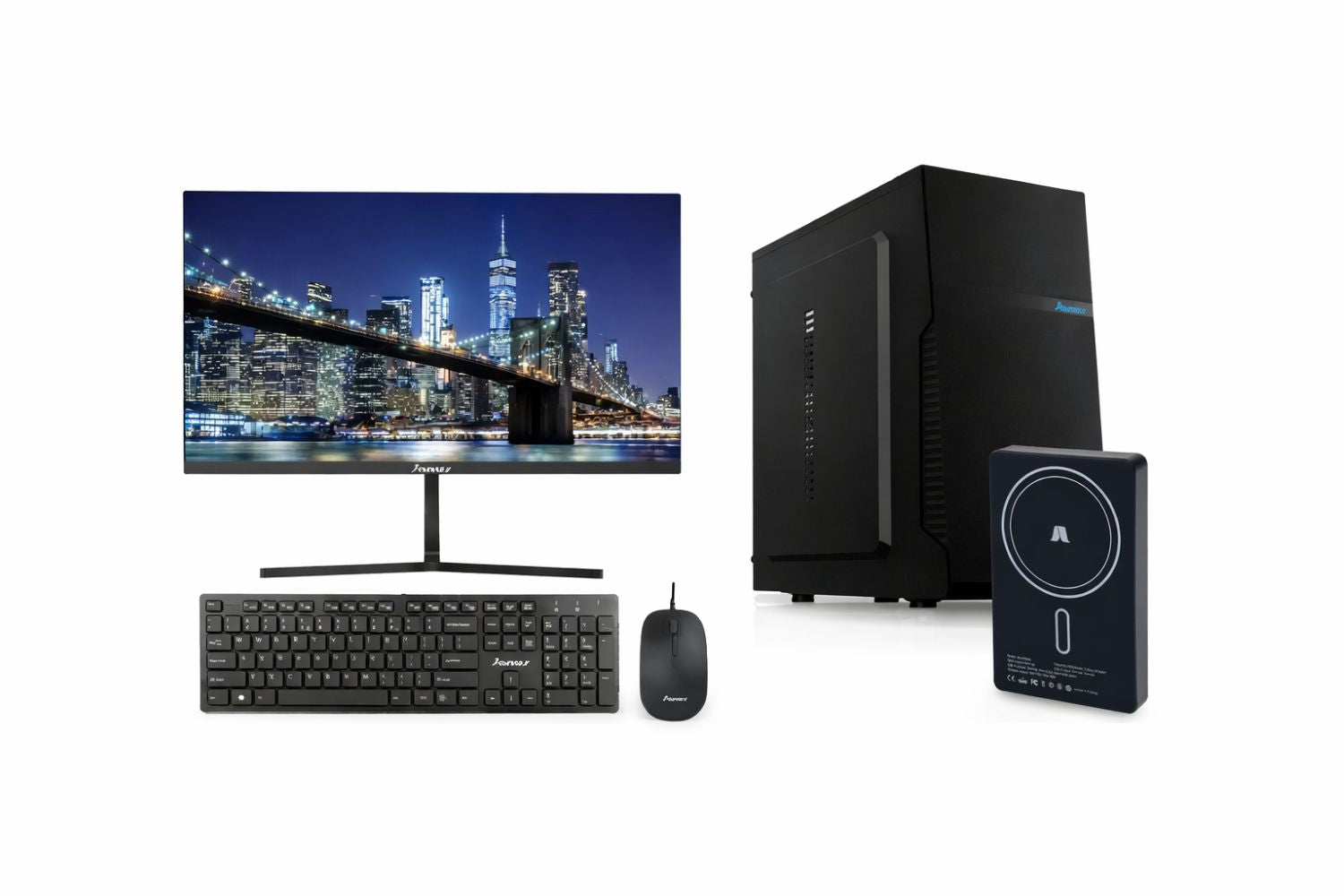 PC Janus Celeron G5905 8Gb 512Gb Ssd con  Monitor Janus 21.45"+ Power Bank
